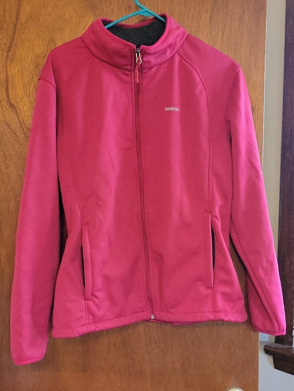Reebok Women's Red Full-Zip Utility Jacket Size XL
